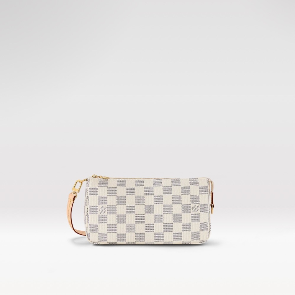 Louis Vuitton: Pochette Accessoires-Damier Azur- dust bag included
